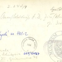 Antonín Dvořák s dětmi a chotí Annou na Vysoké