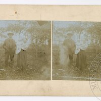 Antonín Dvořák with his wife Anna and grandson Josef Suk