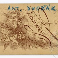 Antonín Dvořák ležící v trávě