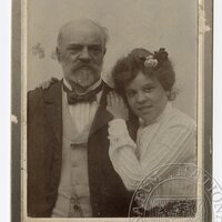 Antonín Dvořák with his daughter Magdalena