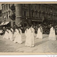 Pohřební průvod Antonína Dvořáka