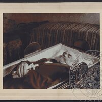 Antonín Dvořák v rakvi