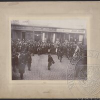 Pohřební průvod Antonína Dvořáka