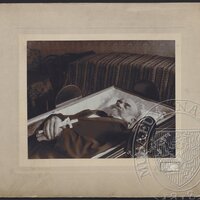 Antonín Dvořák v rakvi