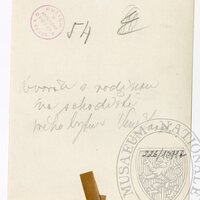 Antonín Dvořák with his family in front of their house in New York