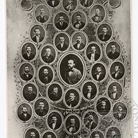 tablo orchestru Prozatímního divadla