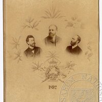 Dvořák's trio in 1892: Ferdinand Lachner, Antonín Dvořák and Hanuš Wihan
