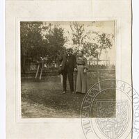 Antonín Dvořák with his wife Anna