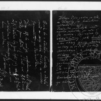 Photocopy of a letter